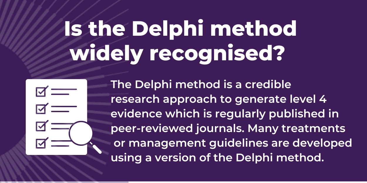 Is the Delphi method widely recognised?